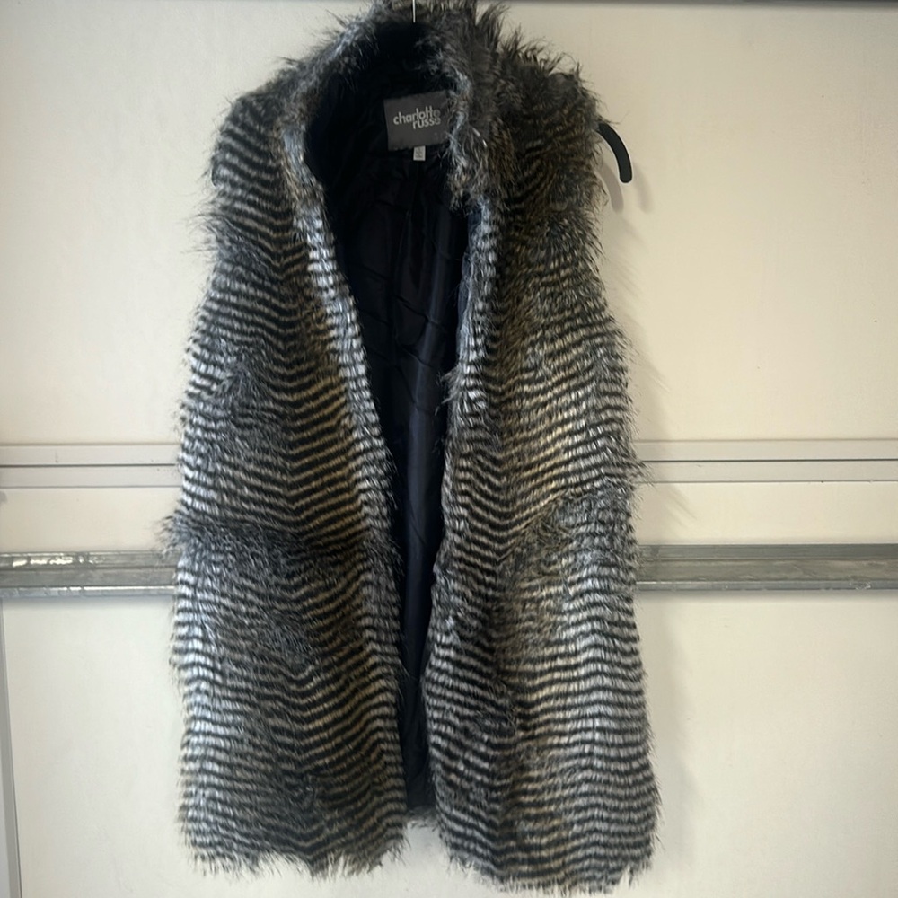 Two Toned fur vest